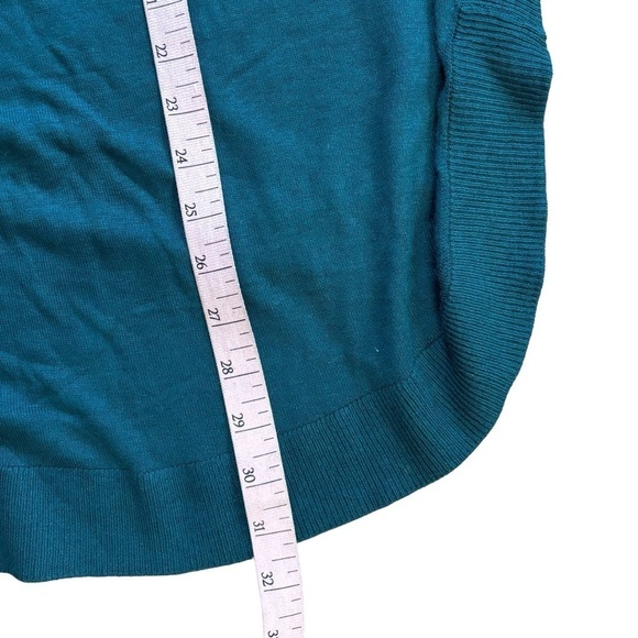 Express NWT Women’s XL Tunic Top Forest Green 3/4 Sleeves Preppy Feminine Classy - Picture 14 of 16